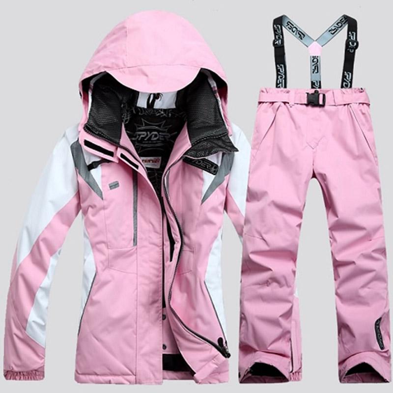 Men's and Women's Ski Suits Outdoor Windproof and Waterproof Two-piece Sportswear Wear-resistant Snowboard Suits