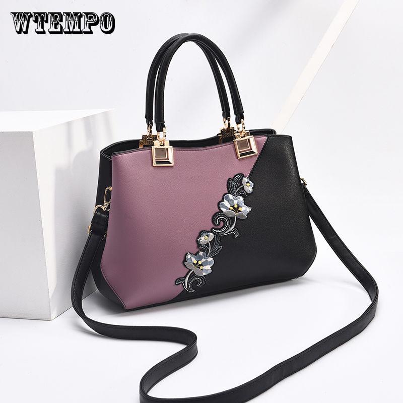 Women Shoulder Bag Fashion Women Embroidery Handbag