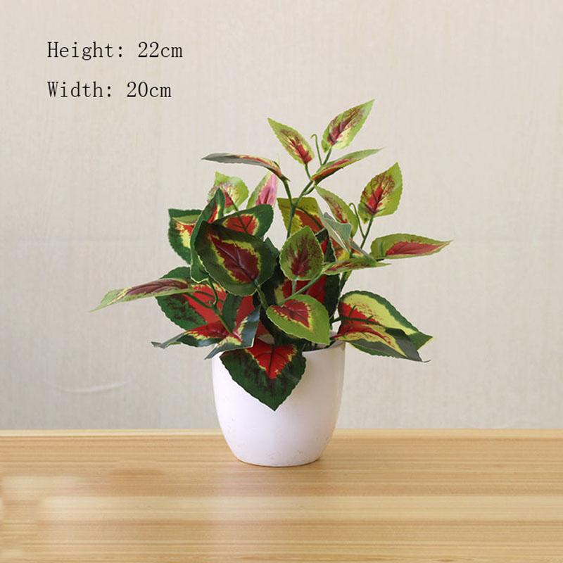 Artificial Flower Plants Fake Green Plants Ornaments Living Room Bedroom Hotel Club Plastic Furnishings Green Radish Potted Anthurium