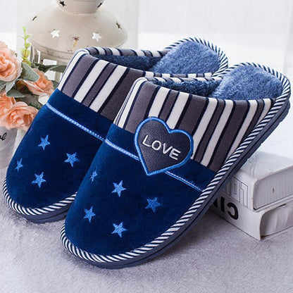 Winter Large-size Thick-soled Cotton Slippers Home Non-slip Indoor Cotton Slippers Women's Warm Thick Cotton Mop