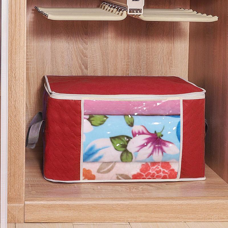 Clothes Storage Bag with Zipper Space Saving Lightweight Waterproof Large Capacity Dustproof Storage Box for Clothes