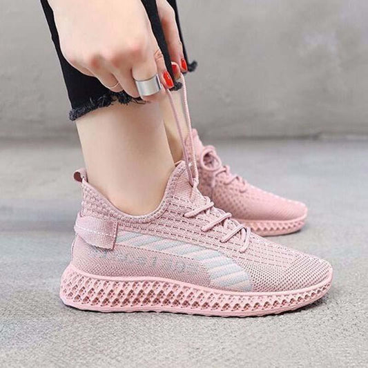 Size 35-41 Women Sneakers Basketball Shoes Lightweight Flying Woven Mesh Breathable Running Shoes