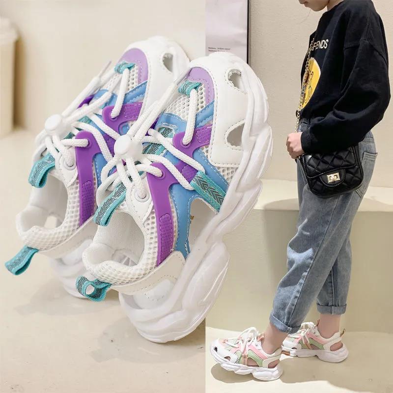 Girls Casual Shoes Light Mesh Sneakers Kids Summer Children Autumn Tenis Cute Sport Female Running