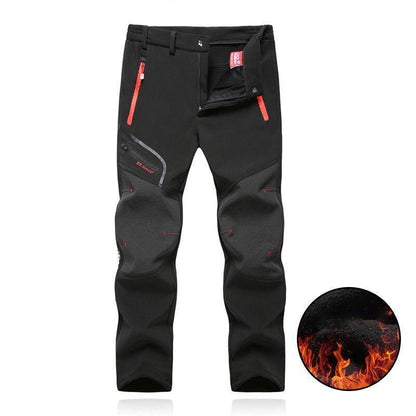 Autumn and Winter Outdoor Assault Pants Large Size Loose Quick-drying Pants Plus Velvet Thick Windproof Waterproof Hiking Pants