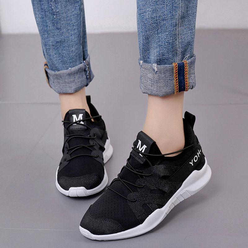 Sports Shoes Female White Shoes Summer Flat Student Shoes Running Shoes Casual Travel Shoes