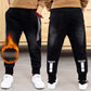 Winter Boys Jeans Thicken Boys Jeans Warm Kids Trousers Elastic Waist Demin Pants for Children