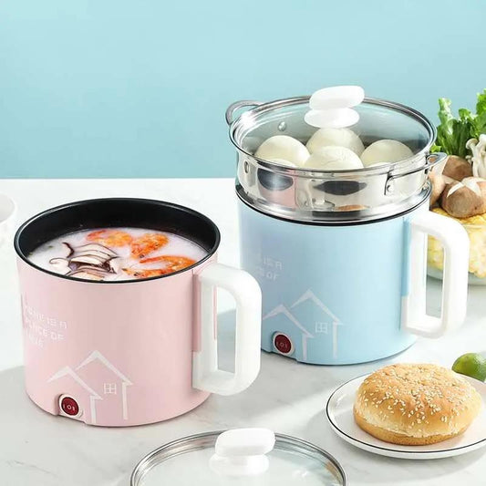 Multifunctional Electric Heating Pot, Electric Skillet, Electric Frying Pan, Student Pot, Porridge and Instant Noodle Pot, Low-power Dormitory Pot