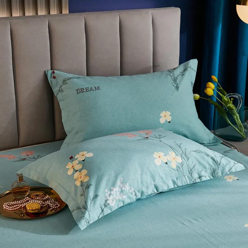 Two-piece Pillowcase Modern Minimalist Thickened Brushed Pillowcase Double Bedroom Pillowcase 48*74cm