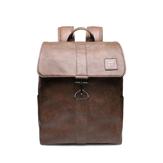 Business Backpack Men Leather Anti-theft Waterproof Sports Travel Bags Student Book Computer Bag