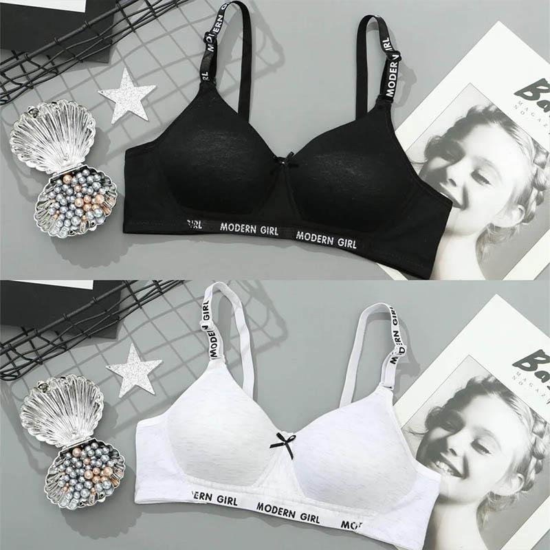 No Steel Ring Underwear Thin Section Girl Bra Stereotyped Gathered Beautiful Back Sexy Cotton Adjustable Shoulder Straps Fashion Printing Vest Bra