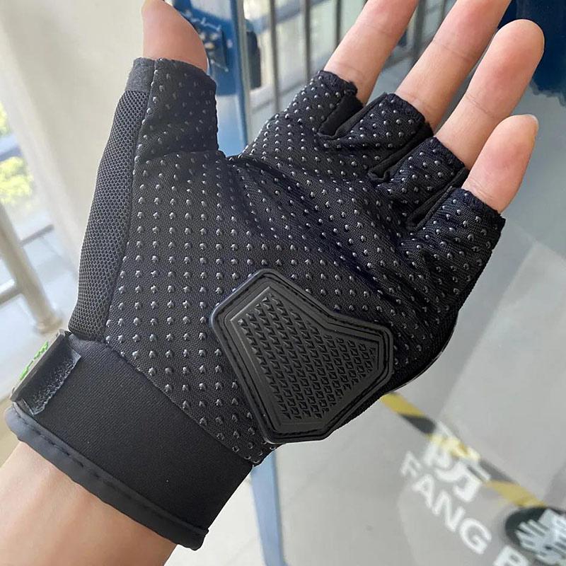 Outdoor Half-finger Gloves Knight Gloves Mechanical Work Gloves Bicycle Motorcycle Motocross Men and Women Sports Protective Riding Gloves