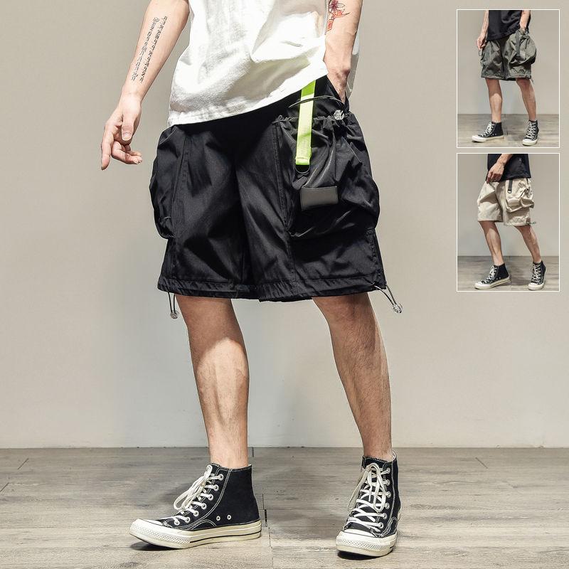 Men's Summer Shorts Plus Fertilizer Plus Five-point Pants Loose Casual Beach Pants Wild Sports Large Size Overalls