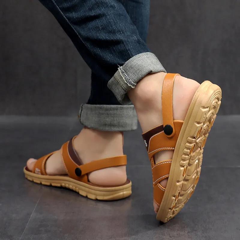 Fashion Breathable Sandals Soft Sole Sandals Sprayed Men's Sandals Summer Sandals Beach