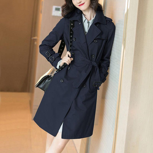 Woman's clothing long sleeves Windbreaker trend wild Woolen coat spring and autumn large size