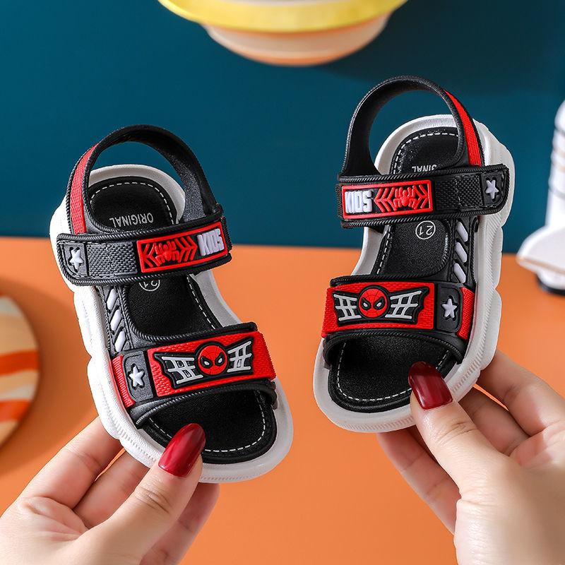 Boys Sandals Summer Little Middle Kids Boys Soft-soled Non-slip Plastic Baby Children's Beach Shoes