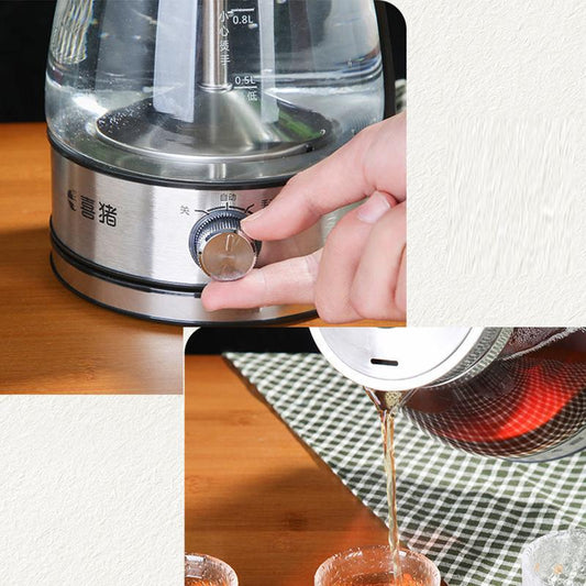 Tea Maker Home Automatic Glass Boiling Teapot Small Office Steam Tea Kettle Electric Kettle Insulation Pot