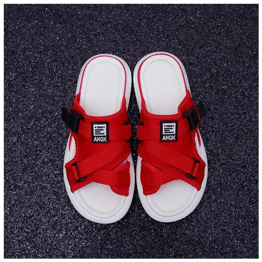 Slippers Women Summer Plain Color Flat Ladies Leisure Slippers Comfortable Beach Shoes