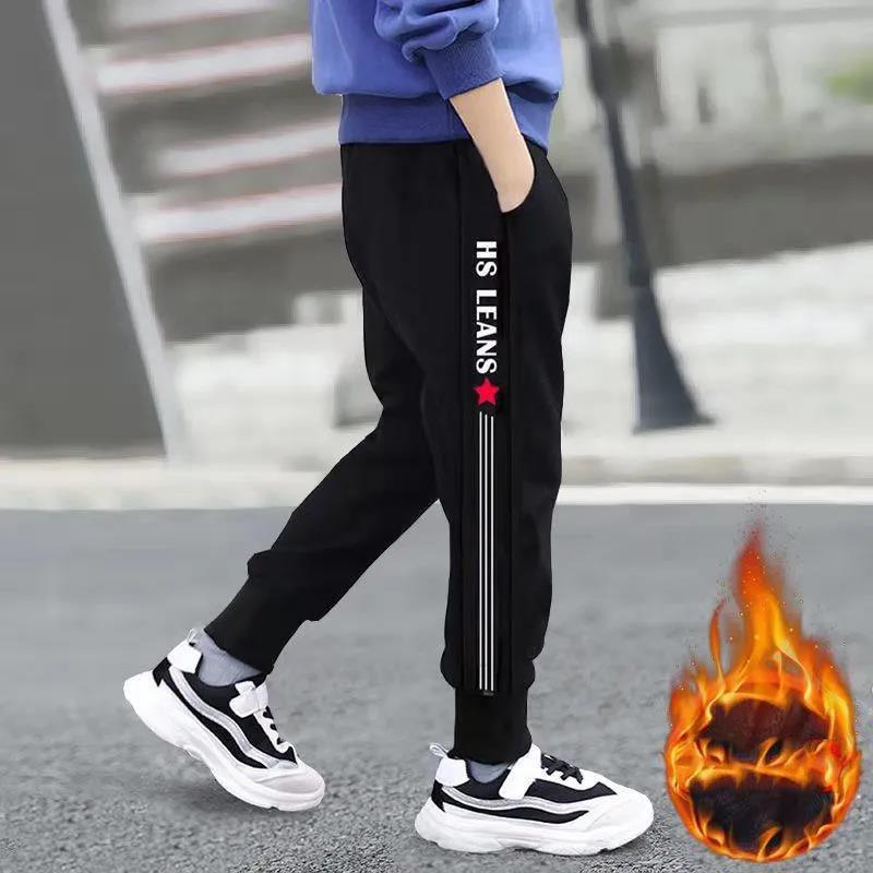 Children Boys Jeans 2021 Spring Kids Denim Pants Boys Casual Pencil Jeans Pants.4Y-15Y Children Letter Straight Trousers