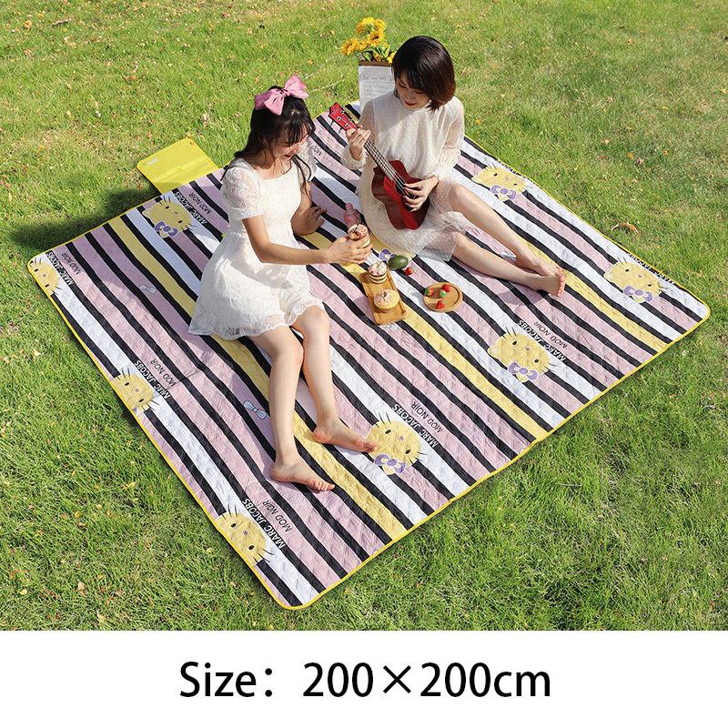 Outdoor Machine Washable Picnic Mat Thickening Ultrasonic Moisture-proof Mat Tent Picnic Portable Spring Outing Lawn Mat