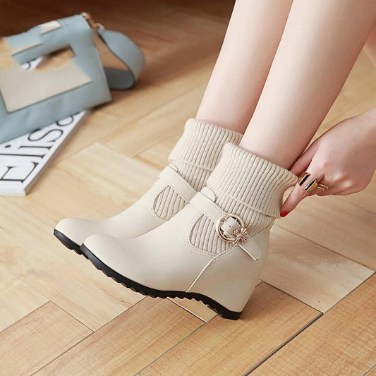 Women Snow Boots Fur Winter Women's Boots Women Boots Warm Ankle Boots White Short Shoes