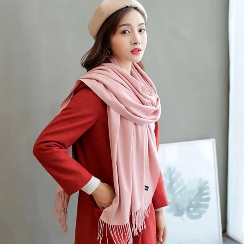 Scarf Women Winter and Autumn Long Thicked Korean Wild Cashmere Warm Scarf