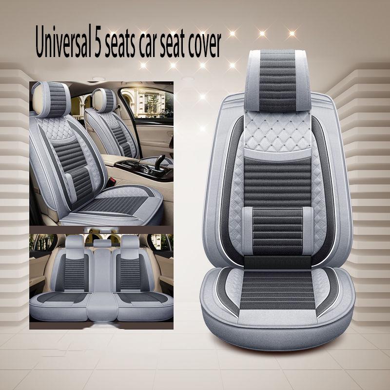 Car seat cover Waterproof Car Seat Cover Universal 5 set Auto Seat Cushion Leather 5 seats Universal