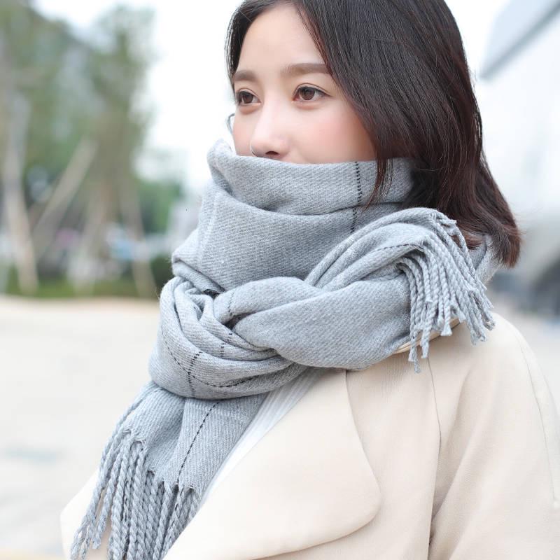 Scarves Winter Women Cashmere Scarf Women Wool Scarves Long Shawl Wrap Blanket