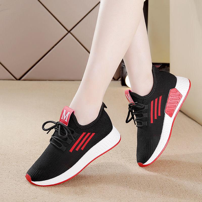 Women's New Spring Summer Sports Shoes Breathable Mesh Casual Shoes Lightweight Running Shoes Increased Net Shoes