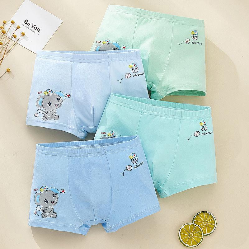 Children Underwear Boys Panties Cotton Boxer Children Briefs for Boy Shorts Baby Panties Kids Underwear 2-14T/4pcs