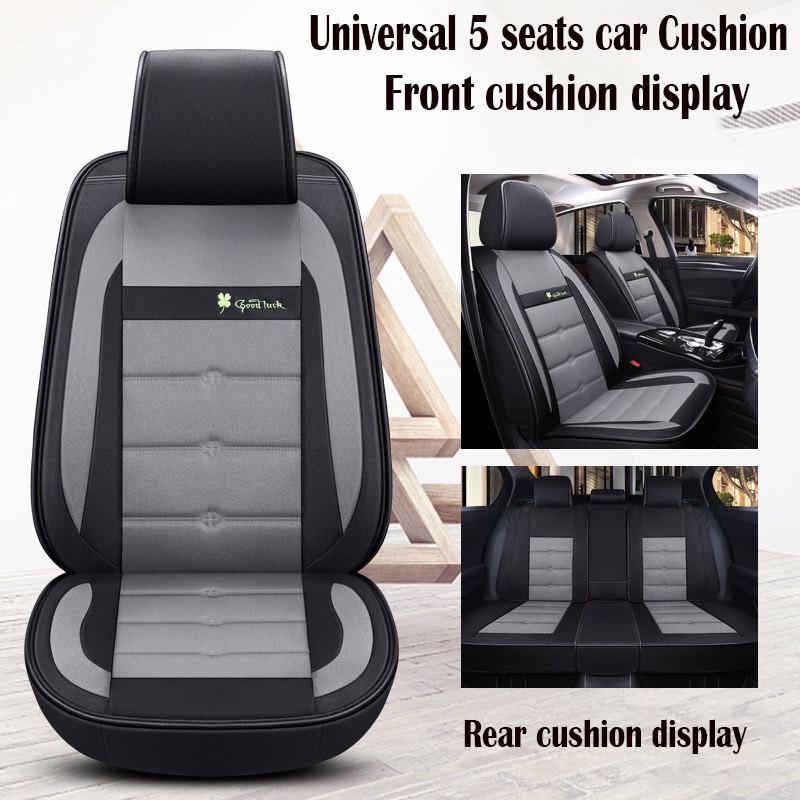 Universal car seat cover Waterproof Car Seat Cover Universal Leather 5 set Auto Seat Cushion 5 seats