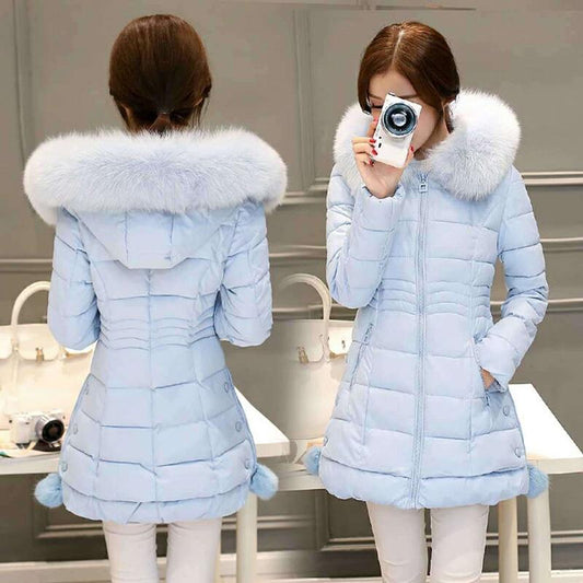 Winter Woman's Cotton clothing Woman's Winter Long Sleeve Warm Jacket Fashion Large size Down Jacket