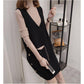 Winter Clothing WOMEN'S Knitted Vest Dress Over-the-Knee Sweater Long Skirts Fashion Dress