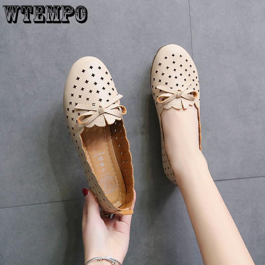 Flat-bottom Student Casual Single Shoes One-legged Lazy Shoes White Nurse Shoes