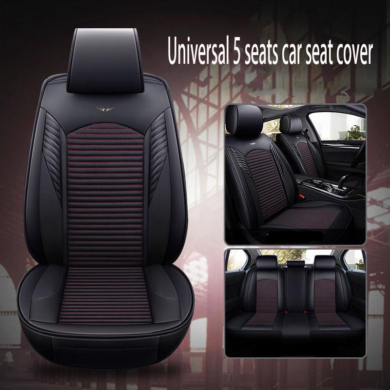 Universal Car seat cover Waterproof Car Seat Cover Universal 5 set Auto Seat Cushion Leather 5 seats