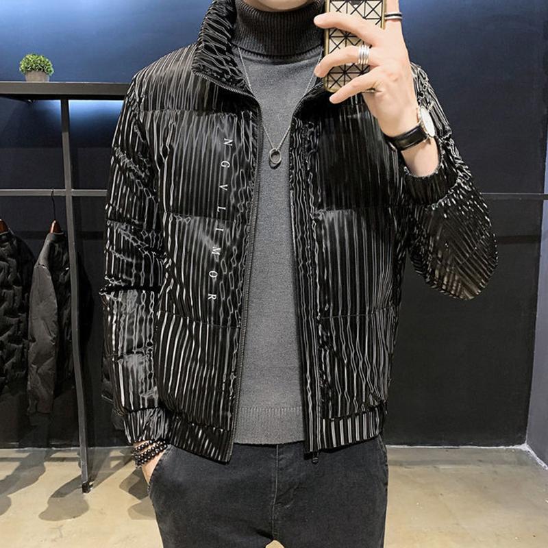 Men's Down Jacket Winter Korean Style Short Stand Collar Trend Handsome Lightweight Thick Men's Jacket