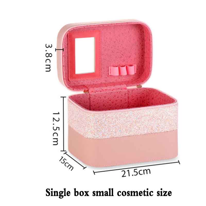 Cosmetic Bag Large Capacity Color Matching Multifunctional Portable Cosmetic Storage Box