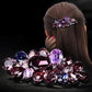 Rhinestone Hairpin Jewelry Elegant Clip Hair Accessories Lady Personality Clip Spring Clip Mother Headdress Decorative Hair Pins