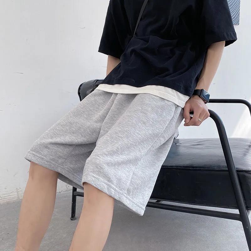 Summer Shorts Men's Hong Kong Style Thin Sports Pants Straight Casual Pants Men's Loose Basketball Pants Summer Pants