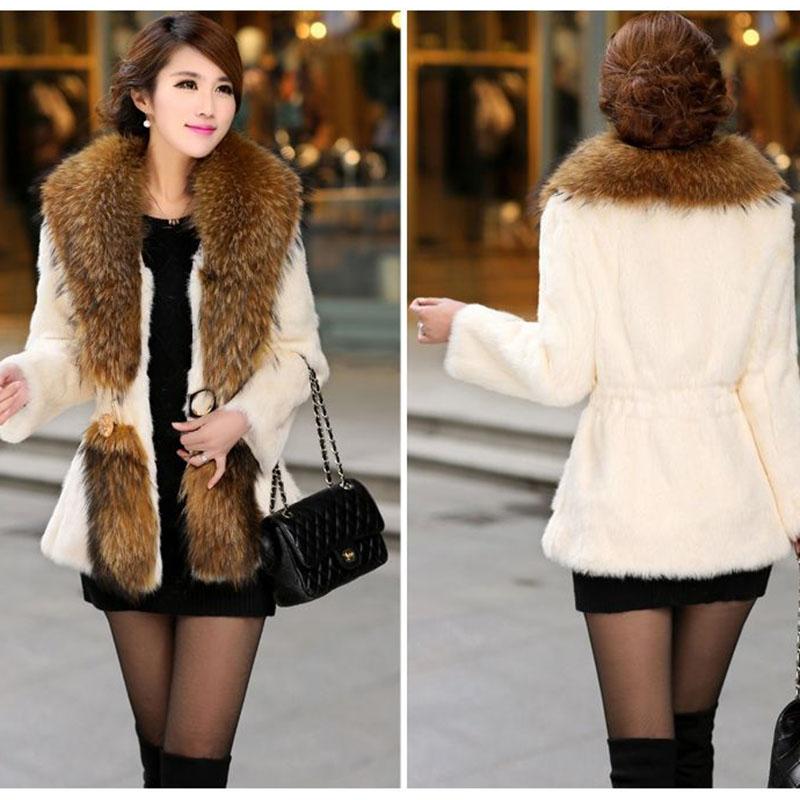 Winter Fur Coat Ladies Short Faux Mink Coat Slim Warm Plus Size Faux Fur Coat Windproof Luxury  Fluffy Coat