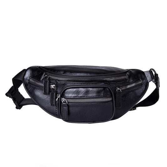 Waist Bag Men Multi-layer Zipper Chest Bag Mobile Phone Bag Outdoor Leisure Sports Shoulder Bag