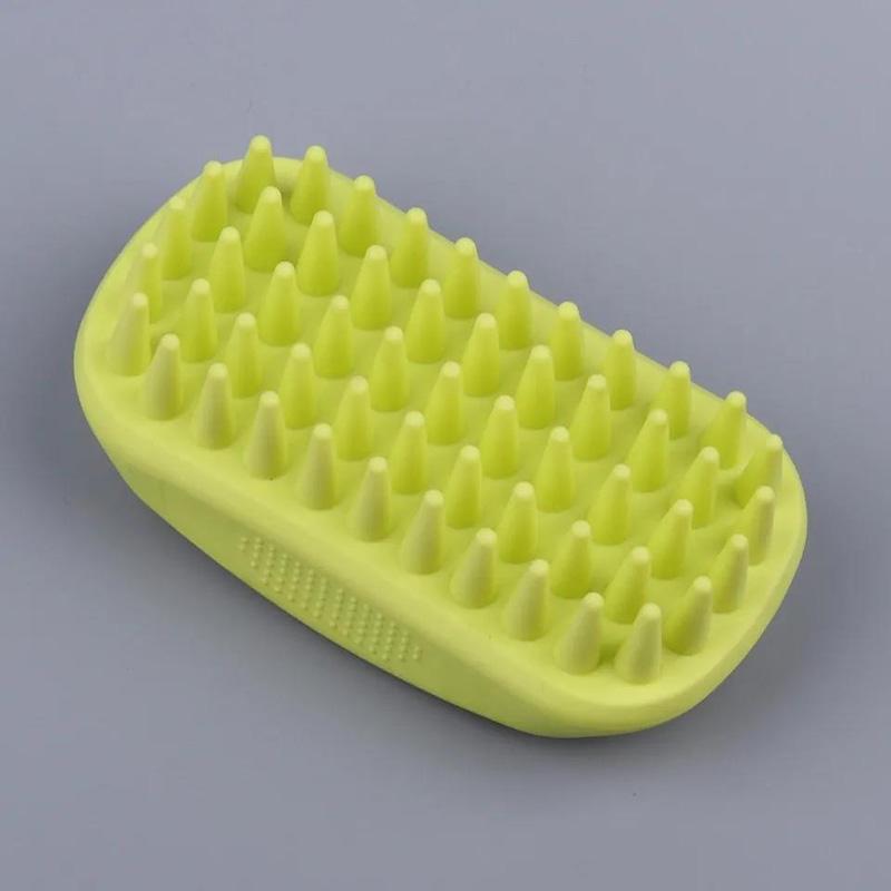 Dog Bathing Brush Large Pet Brush Cat Long Hair Silicone Massage Brush Shower Gel Brush Float Hair Cleaner Removal Pet Grooming Comb Pet Supplies