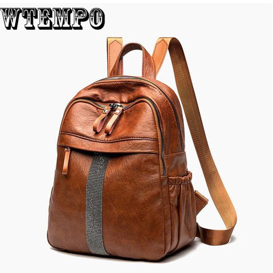 Backpack Women Leather Luxury Backpack Women Fashion Backpack Satchel School Bag Pu