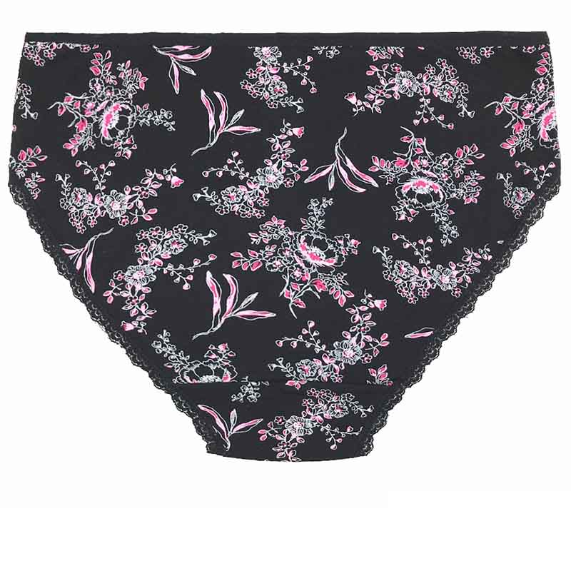 6 Pieces/lot of Large Size Women's Printed Floral Underwear Cotton Underwear Panties