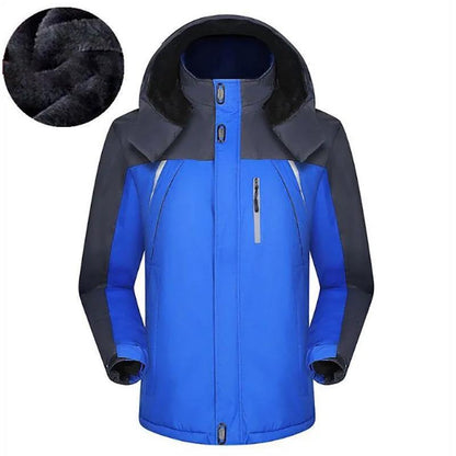 Men's Cotton-padded Jackets Plus Velvet Loose Padded Jackets for Outdoor Warmth In Autumn and Winter