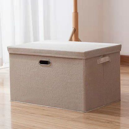 Covered Storage Box Clothes Snack Storage Box Folding Large Closet Storage Box Wardrobe Organizer Box