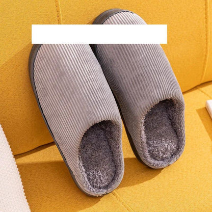 Winter Slippers Women Cotton Shoes Thick Fleece Warm Mens Plus Size Slides Home Indoor Casual Slippers