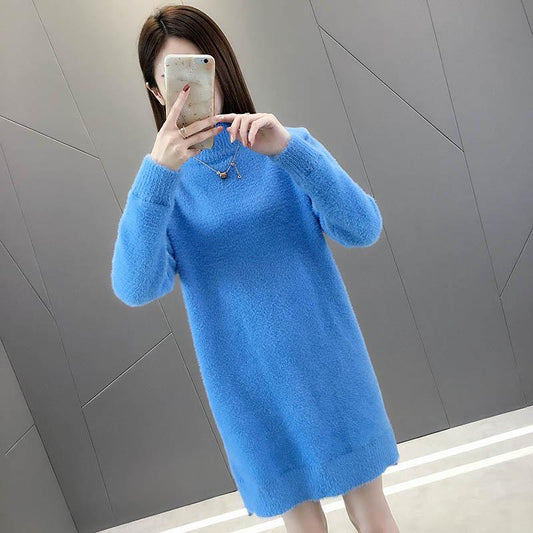 Women Oversized Knitted Sweater Batwing Sleeve Pullover Loose Outwear Tops