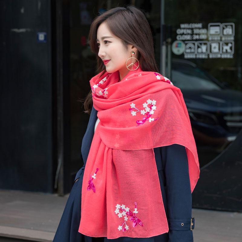 Scarf Printed Female Scarf Women Gift All-match Scarves Decoration Accessories Cotton Scarf