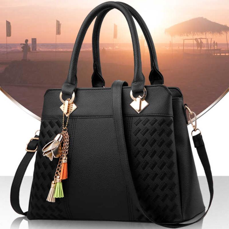 Black handbag for women mini tote bag Crossbody Bag handbag organiser insert with zip Free purse