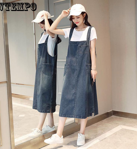 Dress Summer Casual Feminino Vestidos Women Denim Blue Plus Size